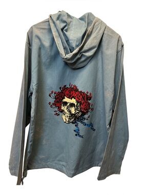 Gypsy Rose Acid Wash Grateful Dead hoodie pullover with Bertha print on back—NWT
